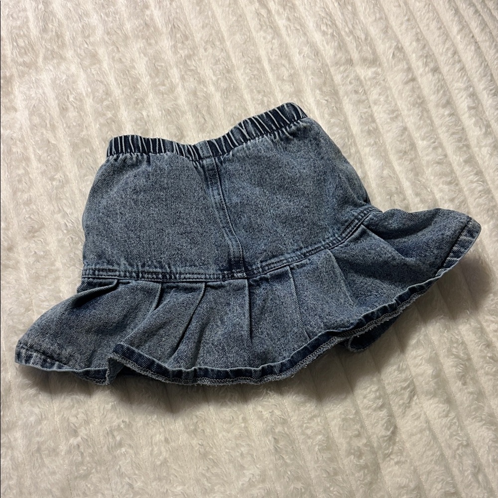 Denim Ruffle Skirt - Picture 6 of 8